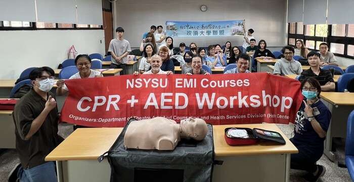 【活動成果】CPR+AED training  急救訓練活動-全英語授課圖片